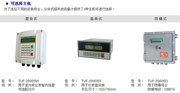 高温超声波流量计主机安装方式图