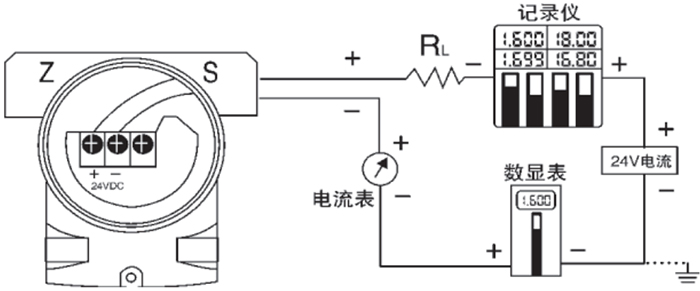 双法兰差压变送器接线图