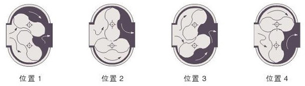 燃气腰轮流量计工作原理图